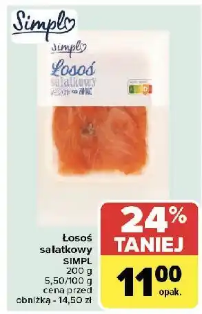 Carrefour Łosoś wędzony sałatkowy Simpl oferta