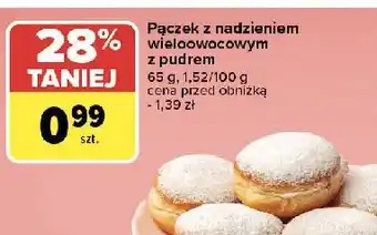 Carrefour Pączek z nadzieniem wieloowocowym oferta