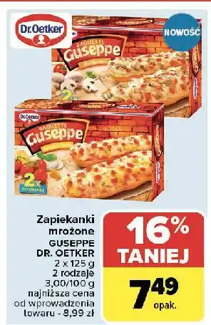 Carrefour Zapiekanka ser-pomidor Dr. Oetker Guseppe oferta