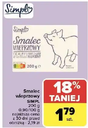 Carrefour Smalec wieprzowy Simpl oferta