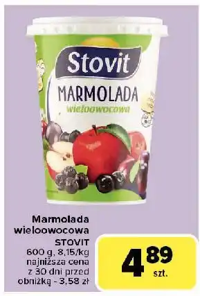 Carrefour Marmolada wieloowocowa Stovit oferta