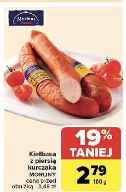 Carrefour Kiełbasa morlińska z piersi kurczaka Morliny oferta