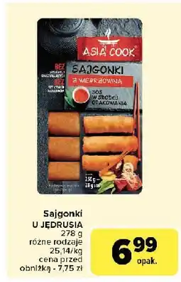 Carrefour Sajgonki z wieprzowiną + sos Asia Cook oferta