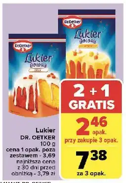 Carrefour Lukier gotowy żółty Dr. Oetker oferta