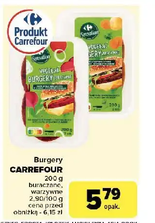 Carrefour Burgery warzywne Carrefour Sensation oferta