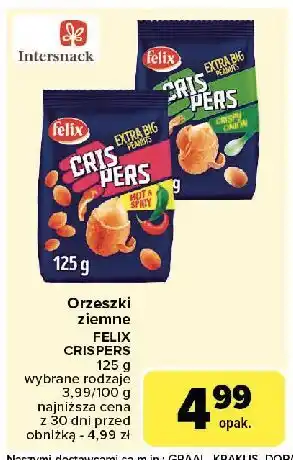 Carrefour Orzeszki onion Felix Crispers oferta