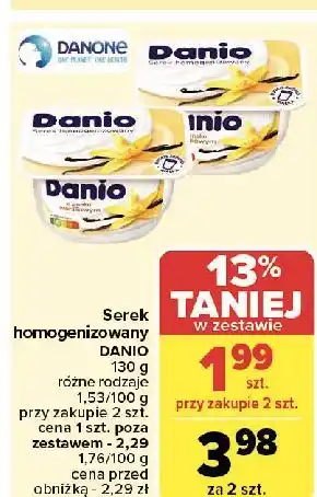 Carrefour Serek waniliowy Danone Danio oferta