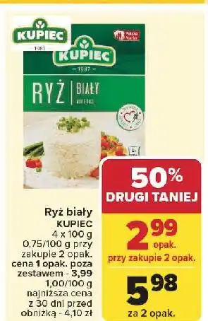 Carrefour Ryż biały długoziarnisty Kupiec oferta