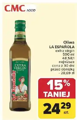 Carrefour Oliwa extra virgin La Espanola oferta