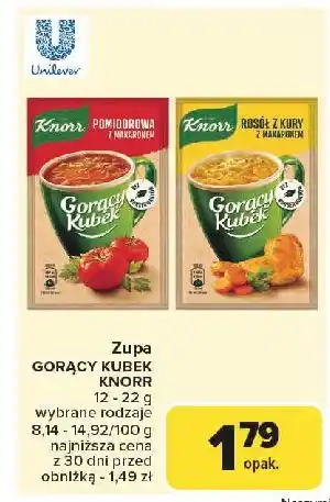 Carrefour Rosół z kury makaronem Knorr Gorący Kubek oferta