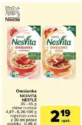 Carrefour Owsianka truskawkowa Nestle Nesvita oferta