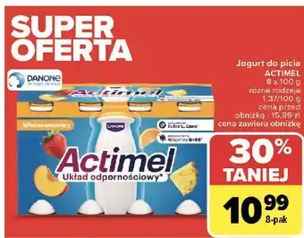 Carrefour Jogurt wieloowocowy Danone Actimel oferta