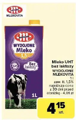 Carrefour Mleko bez laktozy 1.5% Mlekovita Wydojone oferta