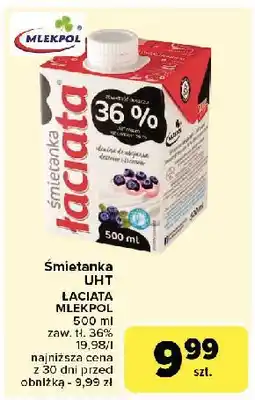 Carrefour Śmietanka 36 % Łaciata oferta