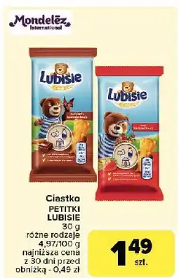 Carrefour Ciastko czekoladowe Lu Petitki Lubisie oferta