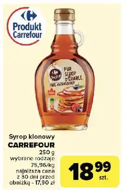 Carrefour Syrop klonowy Carrefour oferta