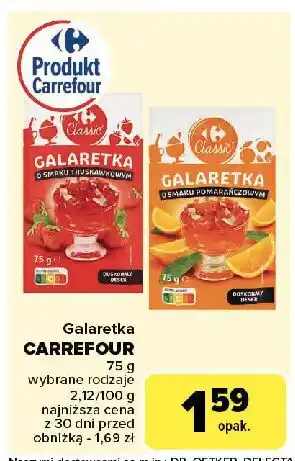 Carrefour Galaretka pomarańczowa Carrefour oferta