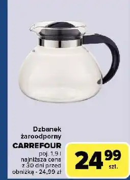 Carrefour Dzbanek żaroodporny 1.9 l Carrefour oferta