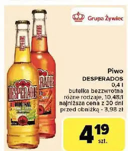 Carrefour Piwo Desperados Red oferta