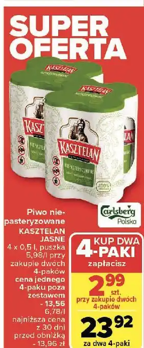 Carrefour Piwo Kasztelan Niepasteryzowane oferta