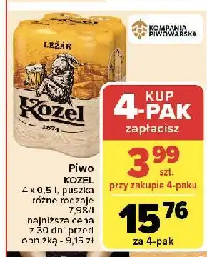 Carrefour Piwo Kozel Lezak oferta