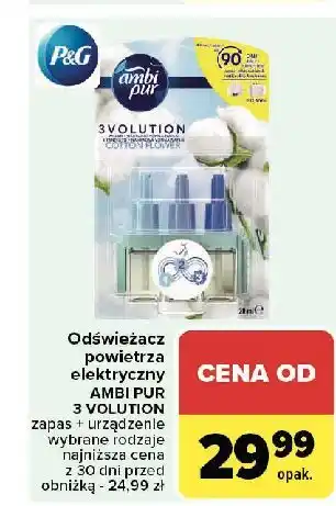 Carrefour Wkłady zapachowe cotton flower (3 szt) Ambi Pur 3Volution oferta