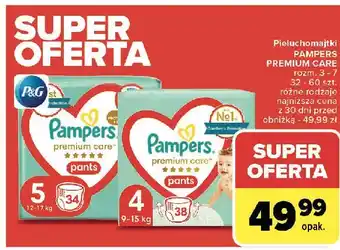 Carrefour Pieluchy dla dzieci 5 Pampers Premium Care oferta