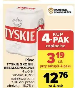 Carrefour Piwo Tyskie 0.0% oferta