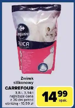 Carrefour Żwirek silikonowy Carrefour Companino oferta