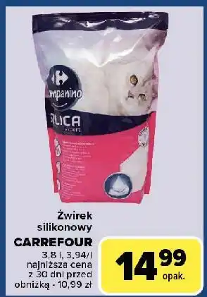 Carrefour Żwirek silikonowy Carrefour Companino oferta