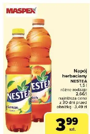 Carrefour Napój peach Nestea oferta