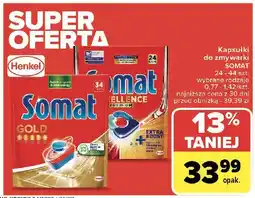 Carrefour Kapsułki do zmywarki Somat Excellence Premium 5In1 oferta