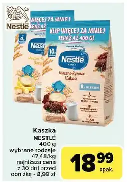 Carrefour Kaszka mleczno-ryżowa banan Nestle oferta