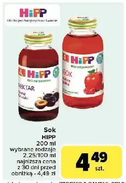 Carrefour Nektar śliwka - gruszki Hipp Bio oferta