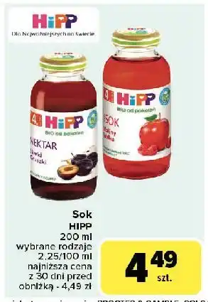 Carrefour Nektar śliwka - gruszki Hipp Bio oferta