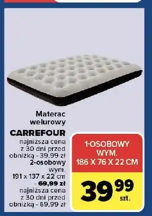 Carrefour Materac 2-osobowy 191 x 137 22 cm Carrefour oferta