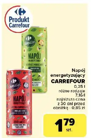 Carrefour Napój energetyzujący acai i goji Carrefour Sensation oferta