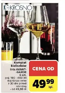 Carrefour Komplet kieliszków do wina czerwonego avant garden 490 ml Krosno S.a oferta