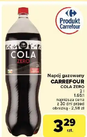 Carrefour Napój cola zero Carrefour oferta