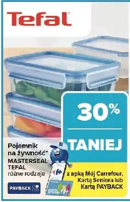 Carrefour Pojemnik prostokątny masterseal 0.8 l Tefal oferta