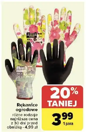 Carrefour Rękawice ogrodowe oferta