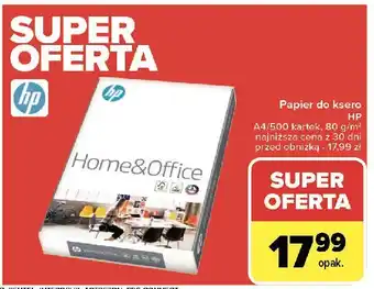 Carrefour Papier ksero a4 hp home & office 80 g Hp oferta