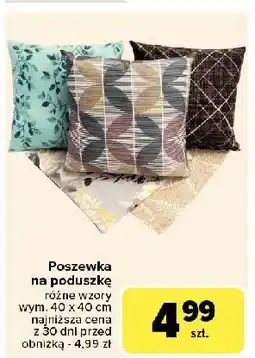 Carrefour Poszewka 40 x cm oferta