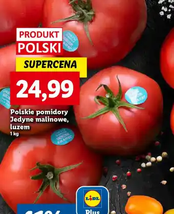 Lidl Polskie pomidory Jedyne malinowe, luzem oferta