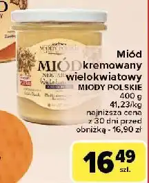 Carrefour Miód kremowany wielokwiatowy Miody Polskie oferta