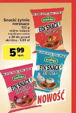 Carrefour Snacki sweet chilli Kupiec Fin'snack oferta