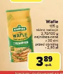 Carrefour Wafle kukurydziane z rozmarynem Kupiec oferta