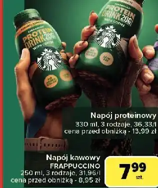 Carrefour Napój caramel Starbucks Frappuccino oferta