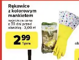 Carrefour Rękawice z kolorowym mankietem Rozenbal oferta