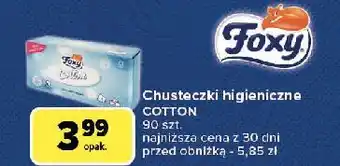 Carrefour Chusteczki higieniczne Foxy Cotton oferta